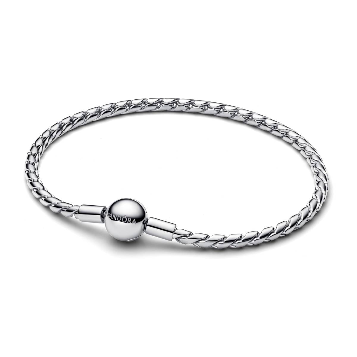 Pandora Ladies Round Clasp Wing Chain Bracelet, Size 19 cm