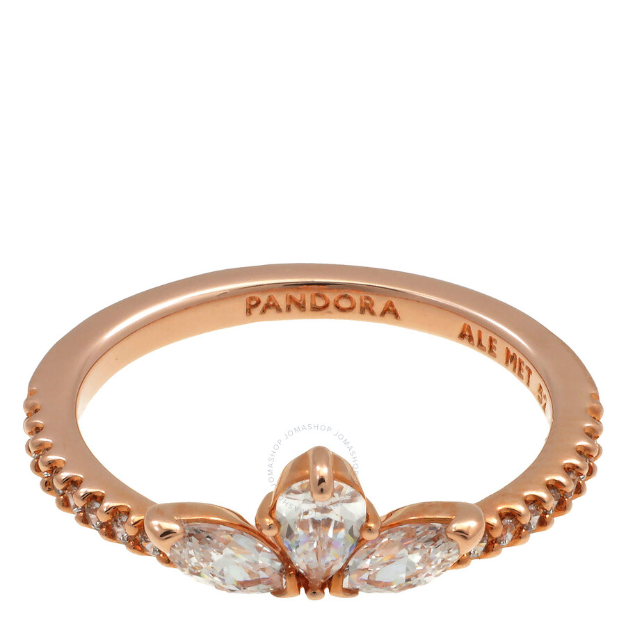 [ PANDORUMJEWELRY] 境界 リング ★ Pandora Ladies Sparkling Herbarium Cluster Ring, Size 52