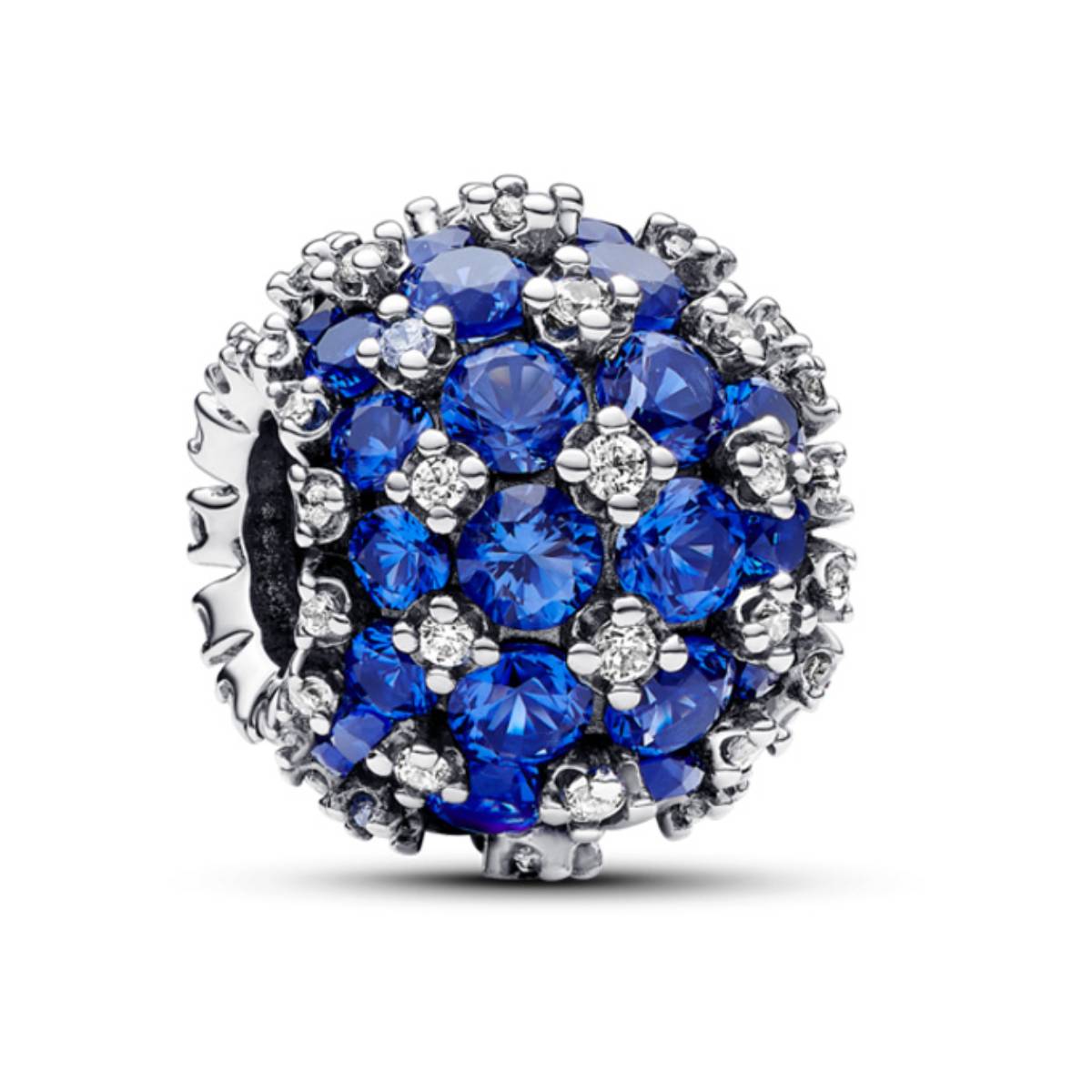 Pandora Ladies Sparkling Pave Round Blue Charm 792630C02 5700303078793 ...