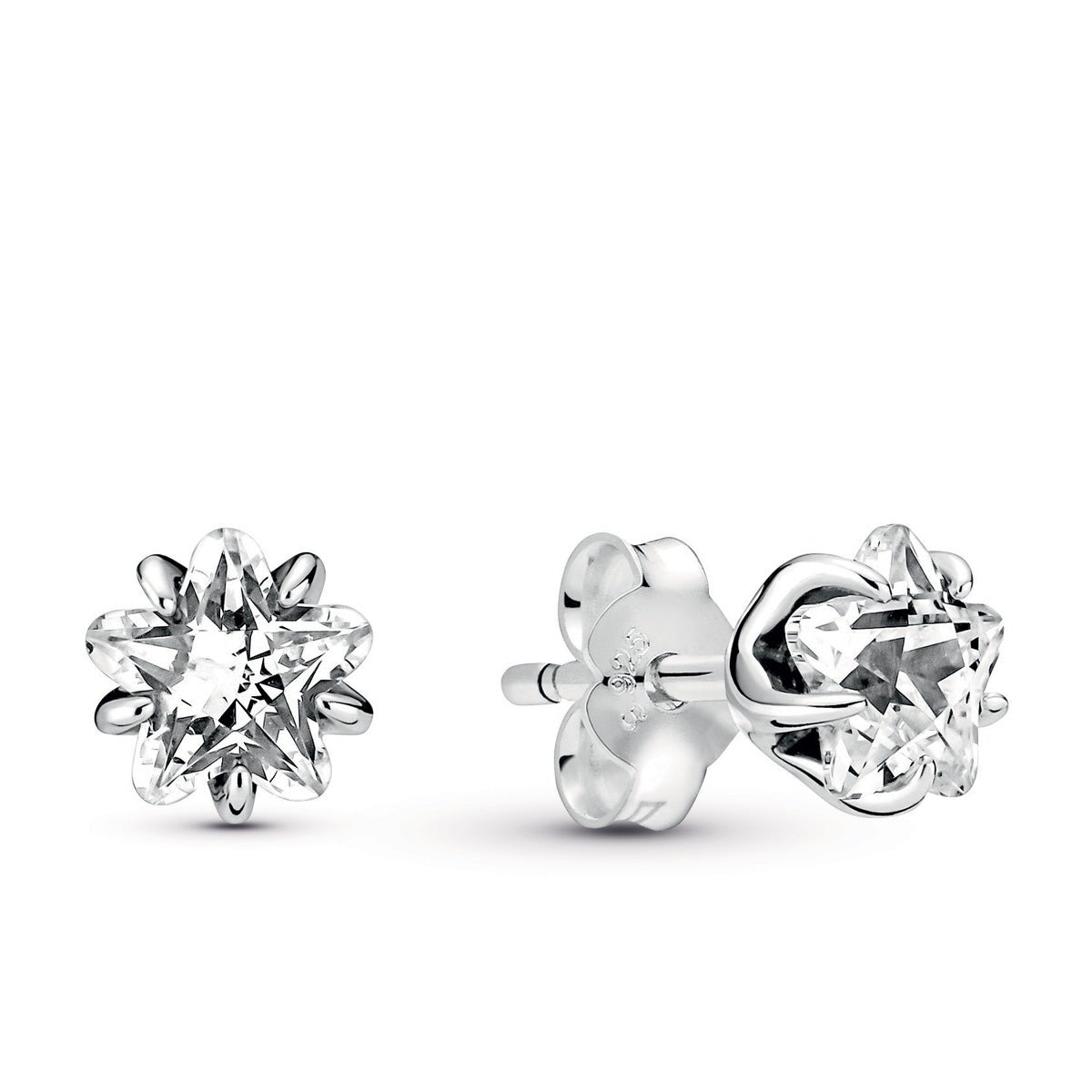 Pandora Ladies Sterling Silver Celestial Sparkling Star Stud Earrings ...