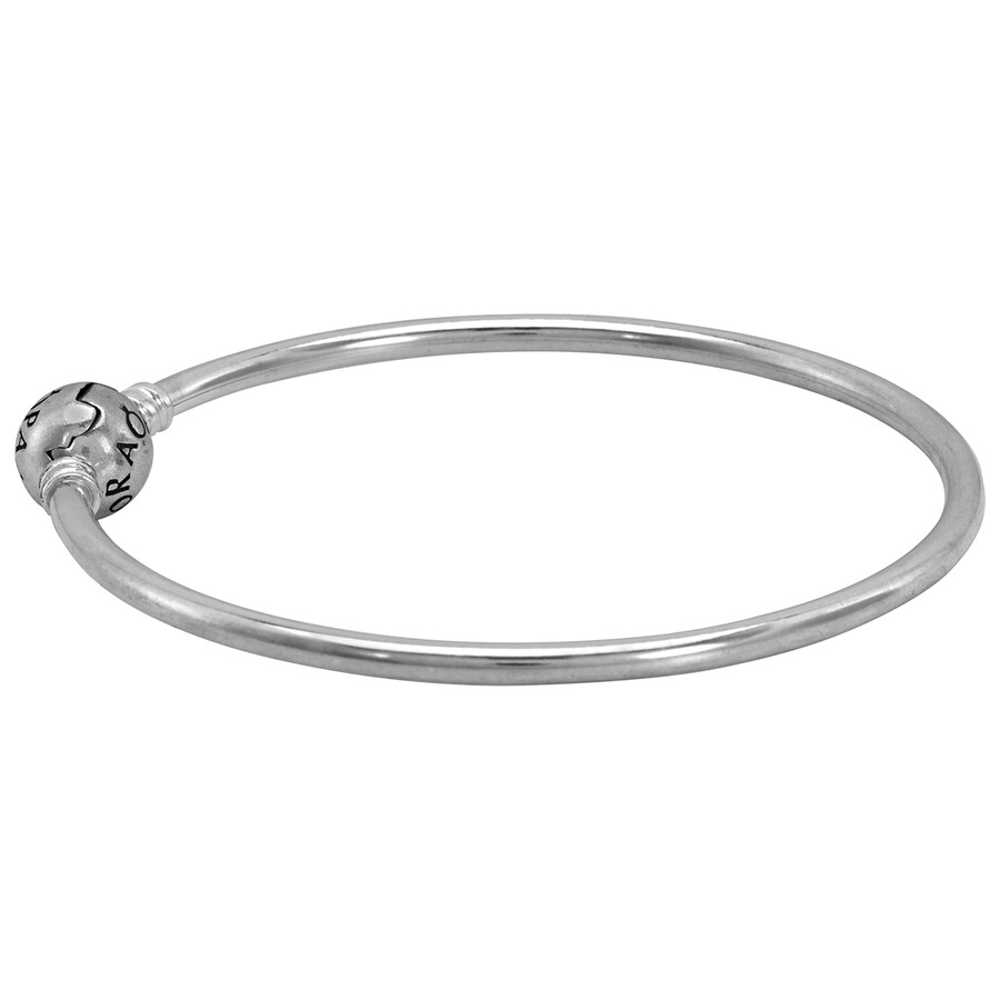 Pandora Moments Bangle In Sterling Silver In Silver