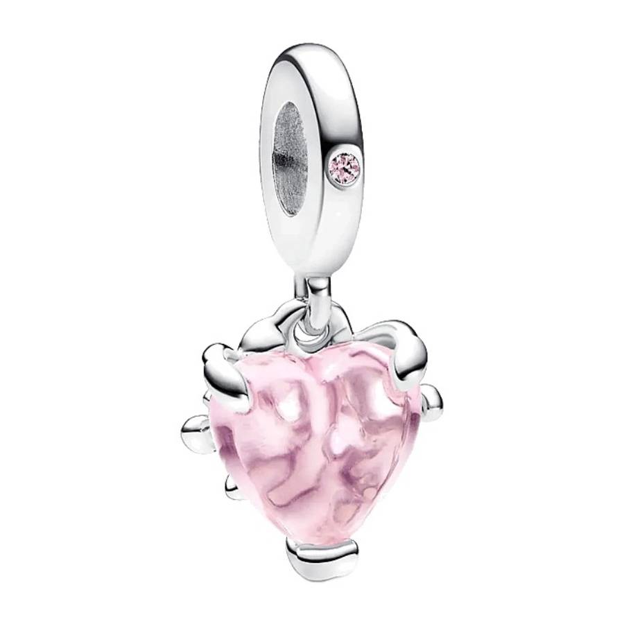 Pandora Pink Family Tree & Heart Dangle Charm 792654C01 5700303039824 ...