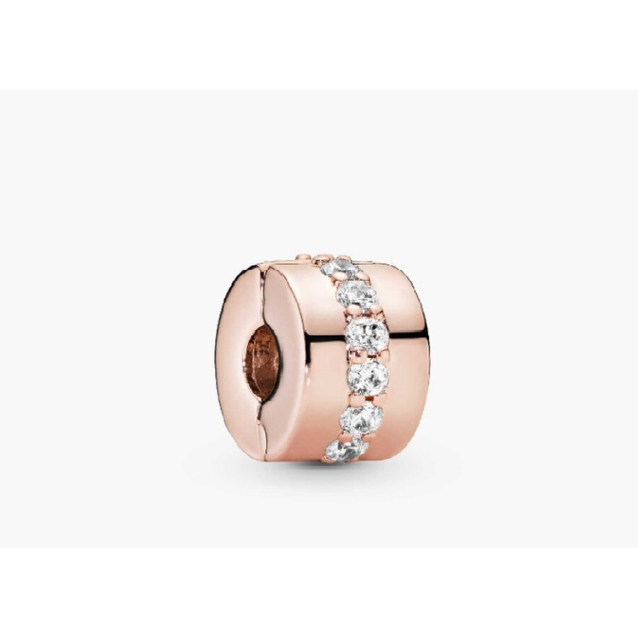 Pandora Rose Clip With Clear Cubic Zirconia
