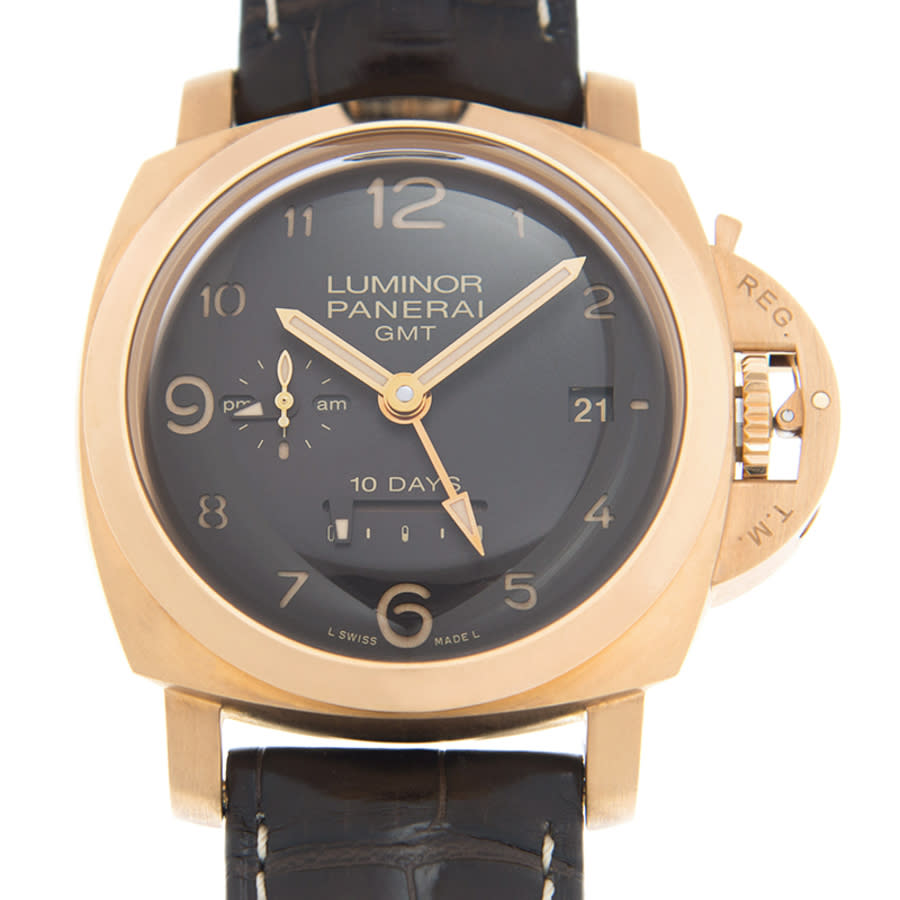 Panerai Luminor 1950 GMT Brown Dial Men's Watch PAM00488