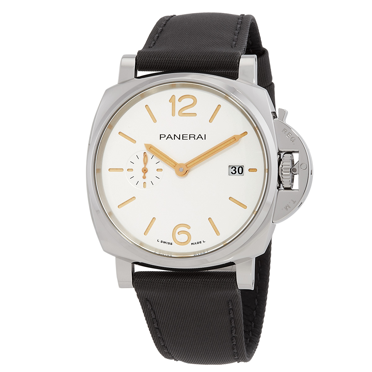 Luminor Due 42mm Prada Re-Nylon Automatic White Dial Men's Watch