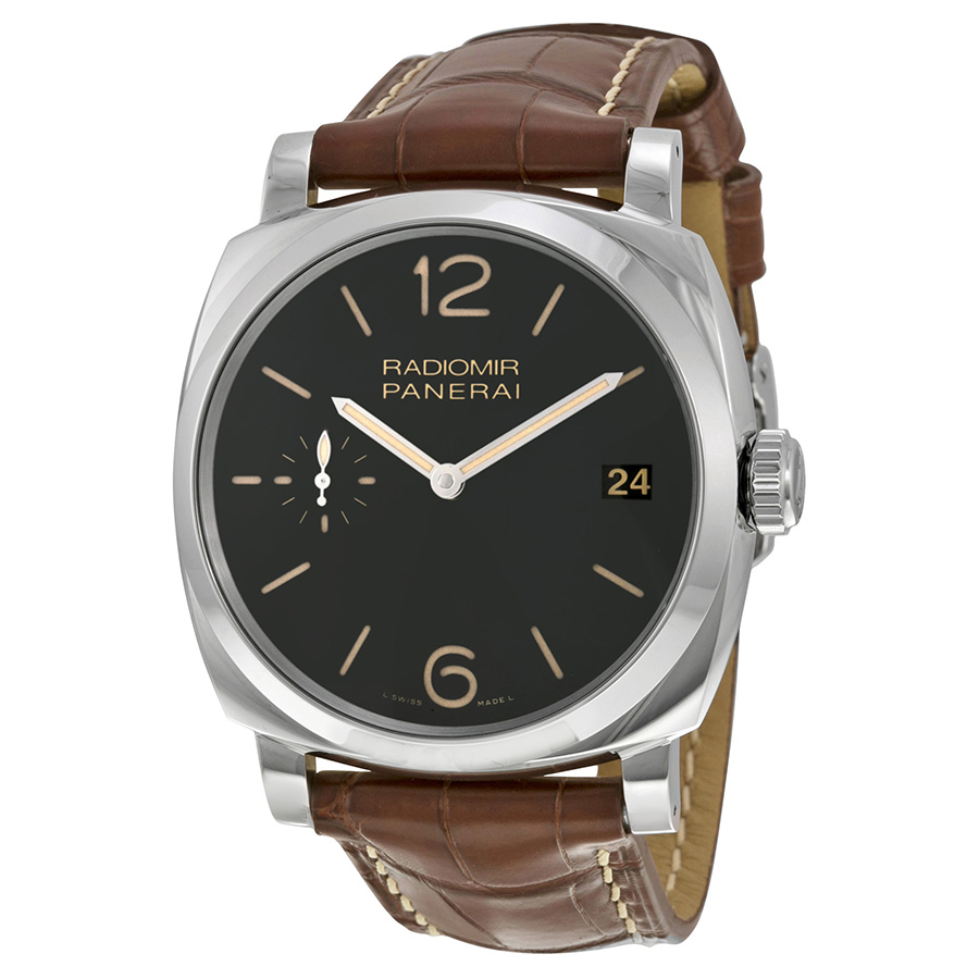 Panerai Radiomir 1940 Black Dial Brown Leather Men's Watch PAM00514