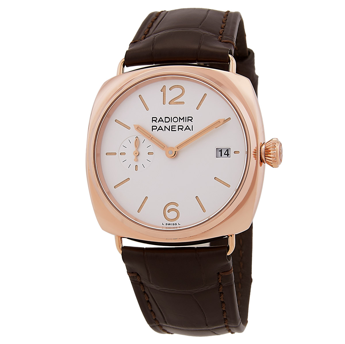 Radiomir Quaranta Goldtech Automatic White Dial Men's Watch
