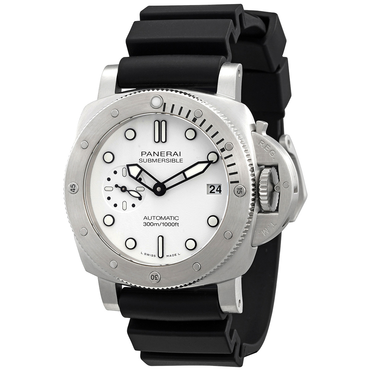 Submersible 42mm Bianco Automatic White Dial Men's Watch