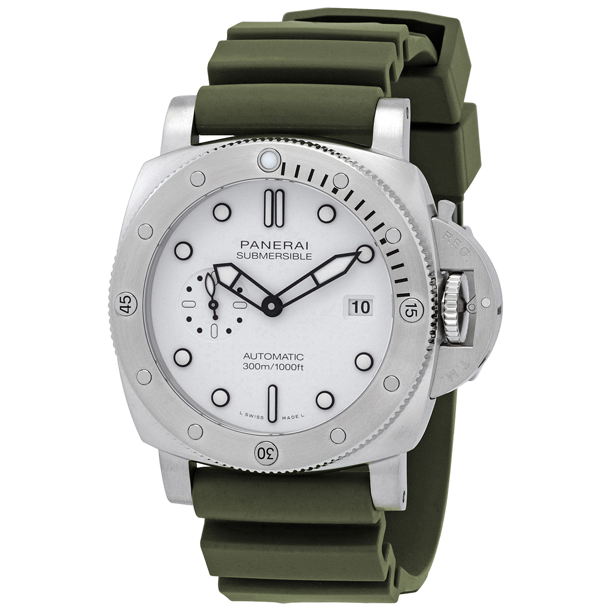 Submersible 44mm QuarantaQuattro Automatic White Dial Men's Watch