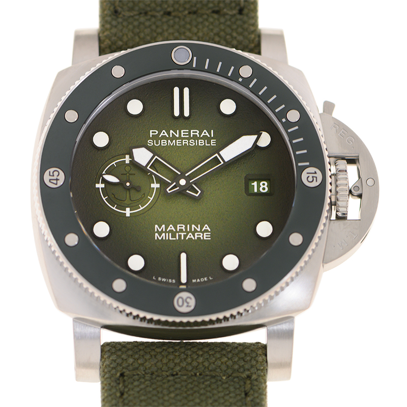 Submersible Marina Militare Automatic Green Dial Men's Watch