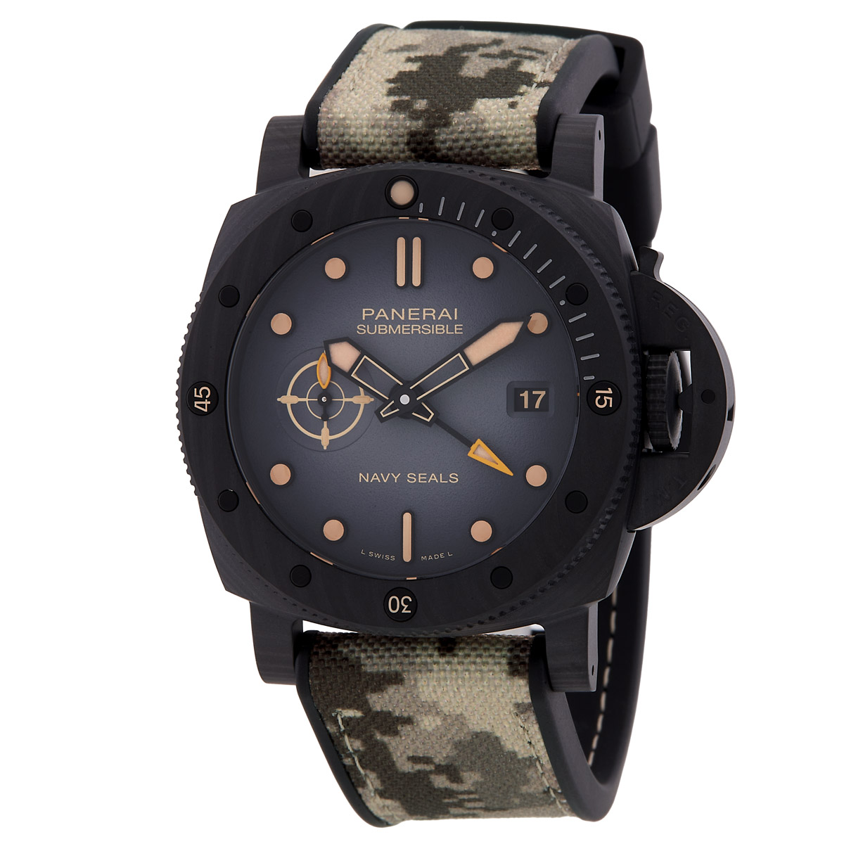 Submersible QuarantaQuattro Carbotech Automatic Black Dial Watch