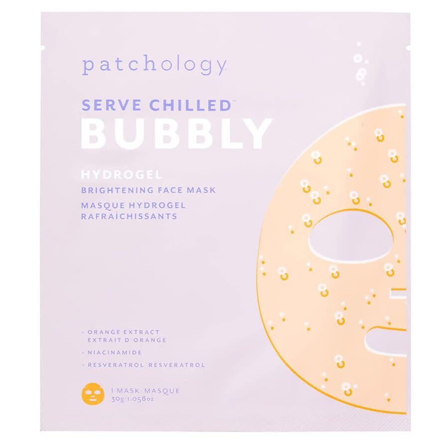 Patchology Serve Chilled Bubbly Brightening Hydrogel Mask 1.05 oz Skin Care 818262023428 In Neutral