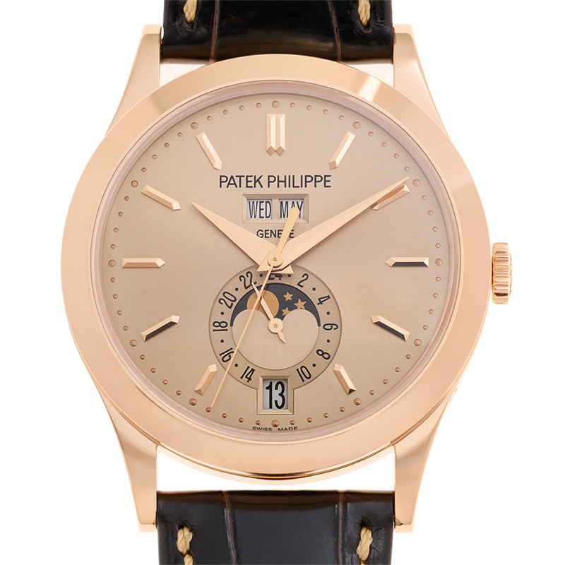 Annual Calendar Automatic Moon Phase Gold Dial Men's Watch