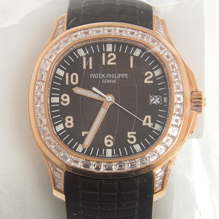 Patek Philippe Aquanaut Automatic Diamond Black Dial Unisex Watch 5167-300R-010