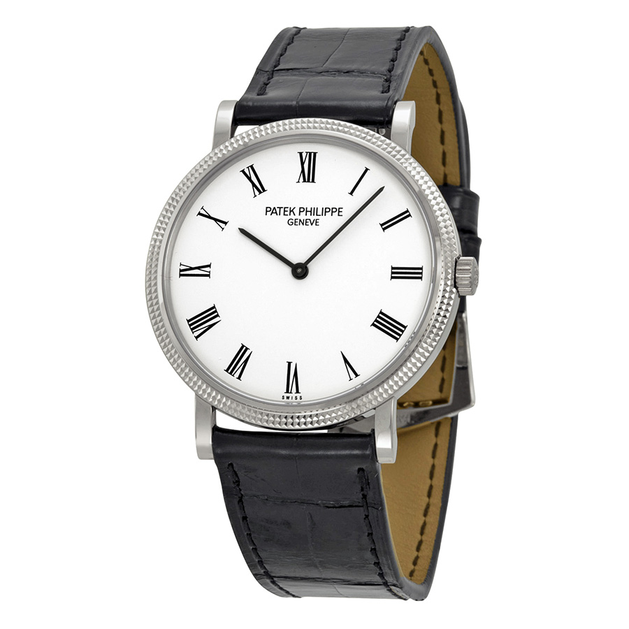 Patek Philippe Calatrava White Dial 18k White Gold Men's Watch 5120G