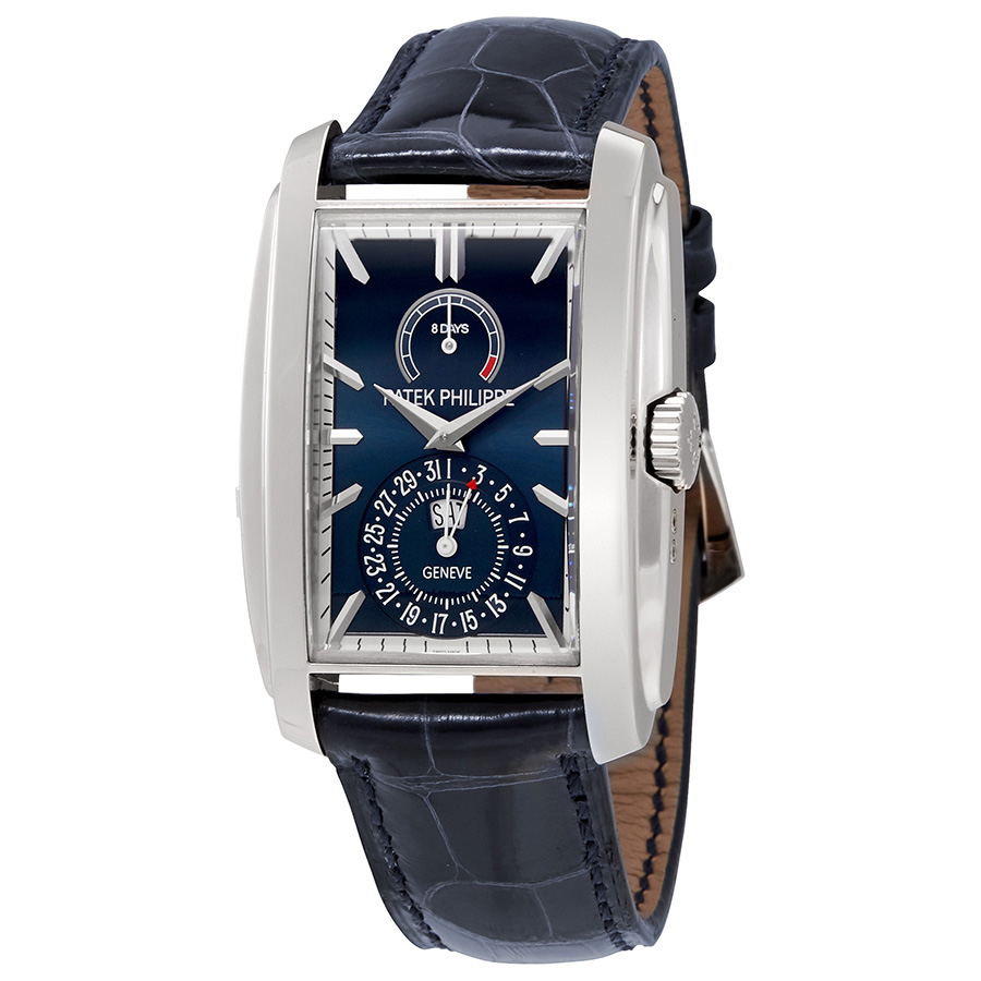 Patek Philippe Gondolo Matte Blue Dial 18kt White Gold Men's Watch 5200G-001