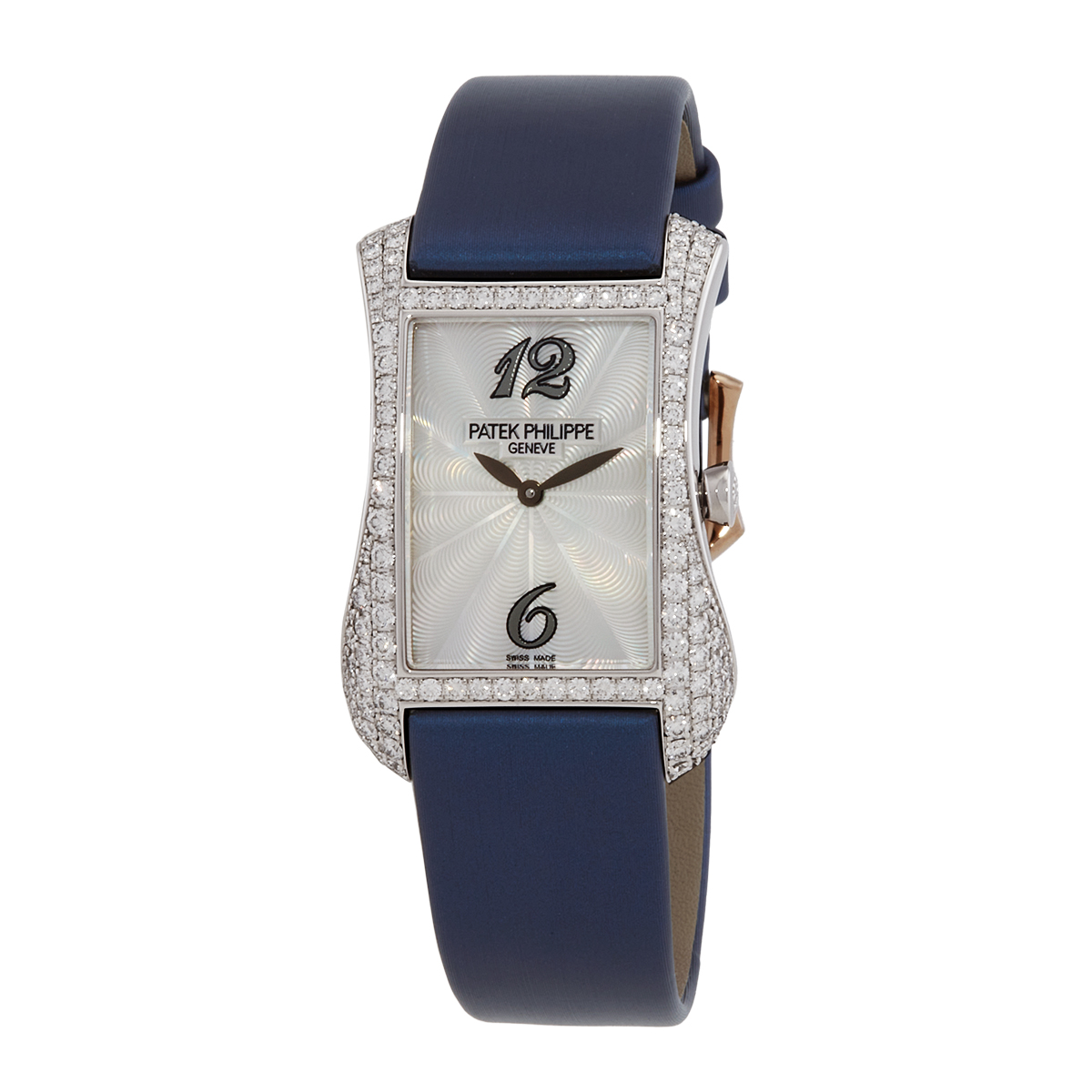 Gondolo Quartz Diamond Grey Dial Ladies Watch