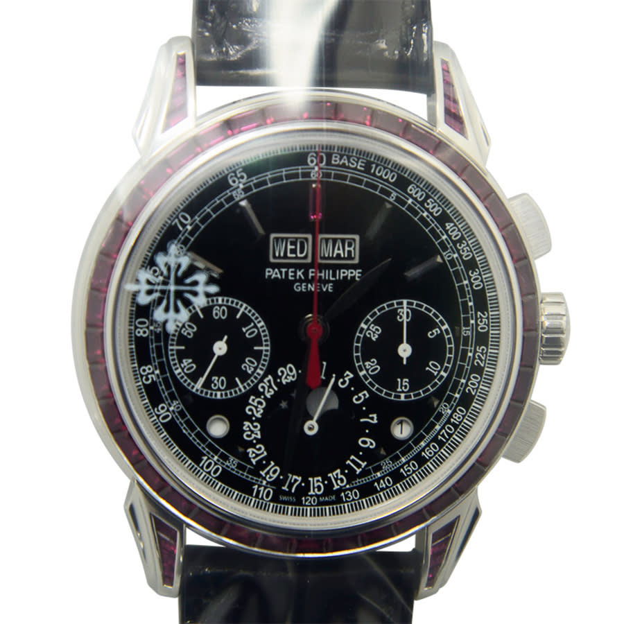 Grand Complications Perpetual Chronograph Hand Wind Black Dial Men's Watch