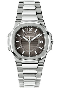 Patek Philippe Grey Dial 18kt White Gold Ladies Watch 7011-1G-010