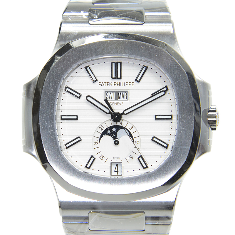 Patek Philippe Nautilus Silver Dial Stainless Steel Men's Mechanical Watch 5726-1A-010