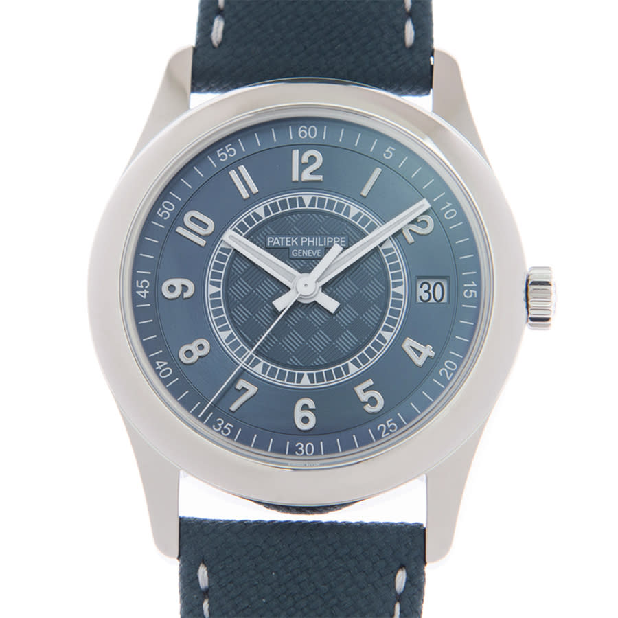 Patek Philippe "New Manufacture" Calatrava Automatic Blue Dial Men's Watch 6007A-001