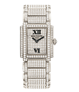 Patek Twenty-4 White Gold w- Diamonds Ladies Watch 4909-50G
