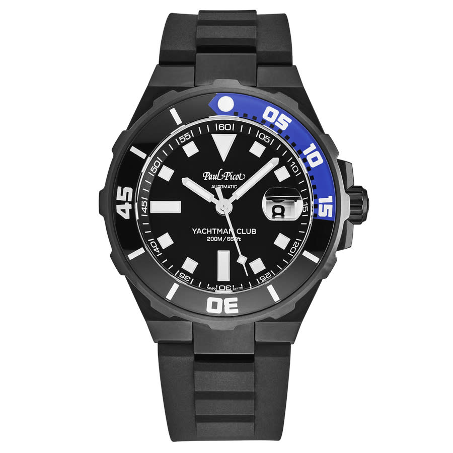 Paul Picot Yachtmanclub Automatic Black Dial Men's Watch P1251N.NB.3614CM001