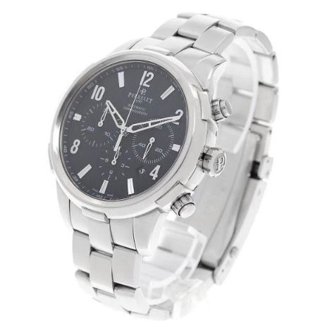 Perrelet CLASS-T Chrono Chronograph Automatic Black Dial Men's Watch A1069/B