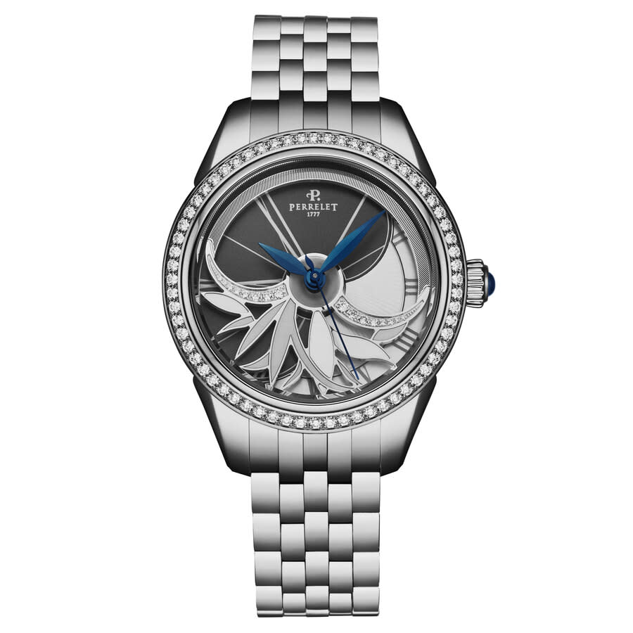 Perrelet Diamond Flower Mother of Pearl Dial Ladies Watch A2066/7