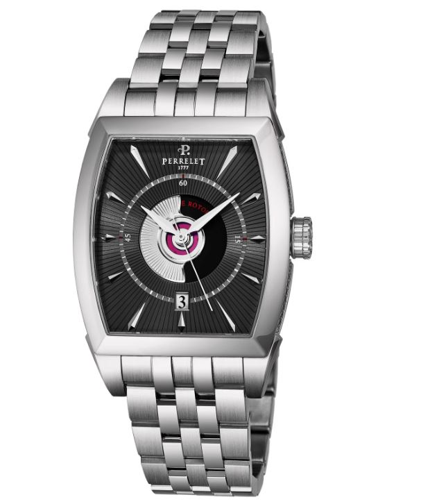 Perrelet Double Rotor Automatic Black Dial Men's Watch A1029/B