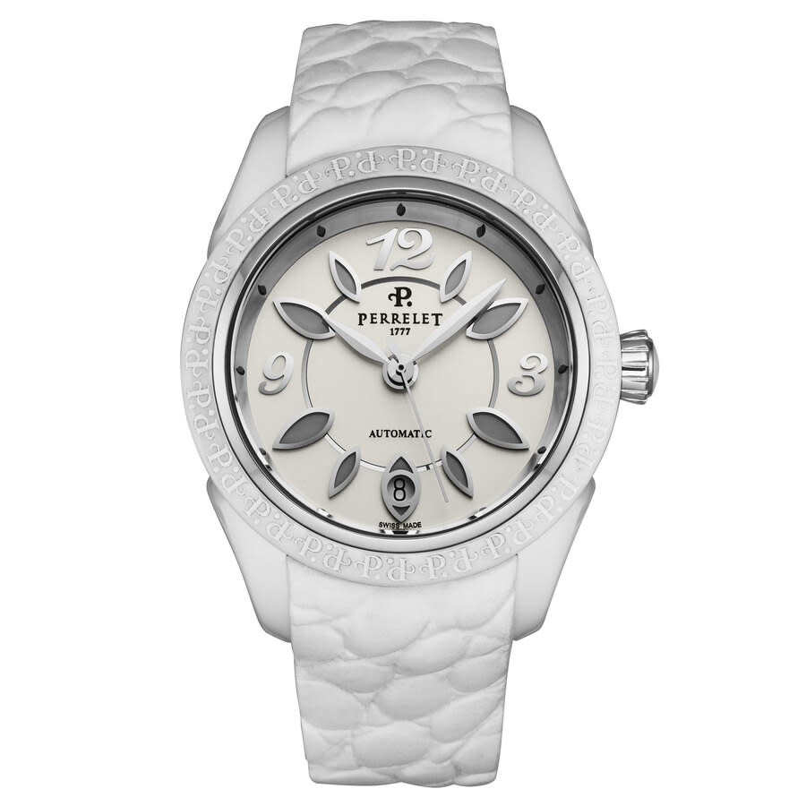 Perrelet First Class Ceramic White Dial Ladies Watch A2041/1