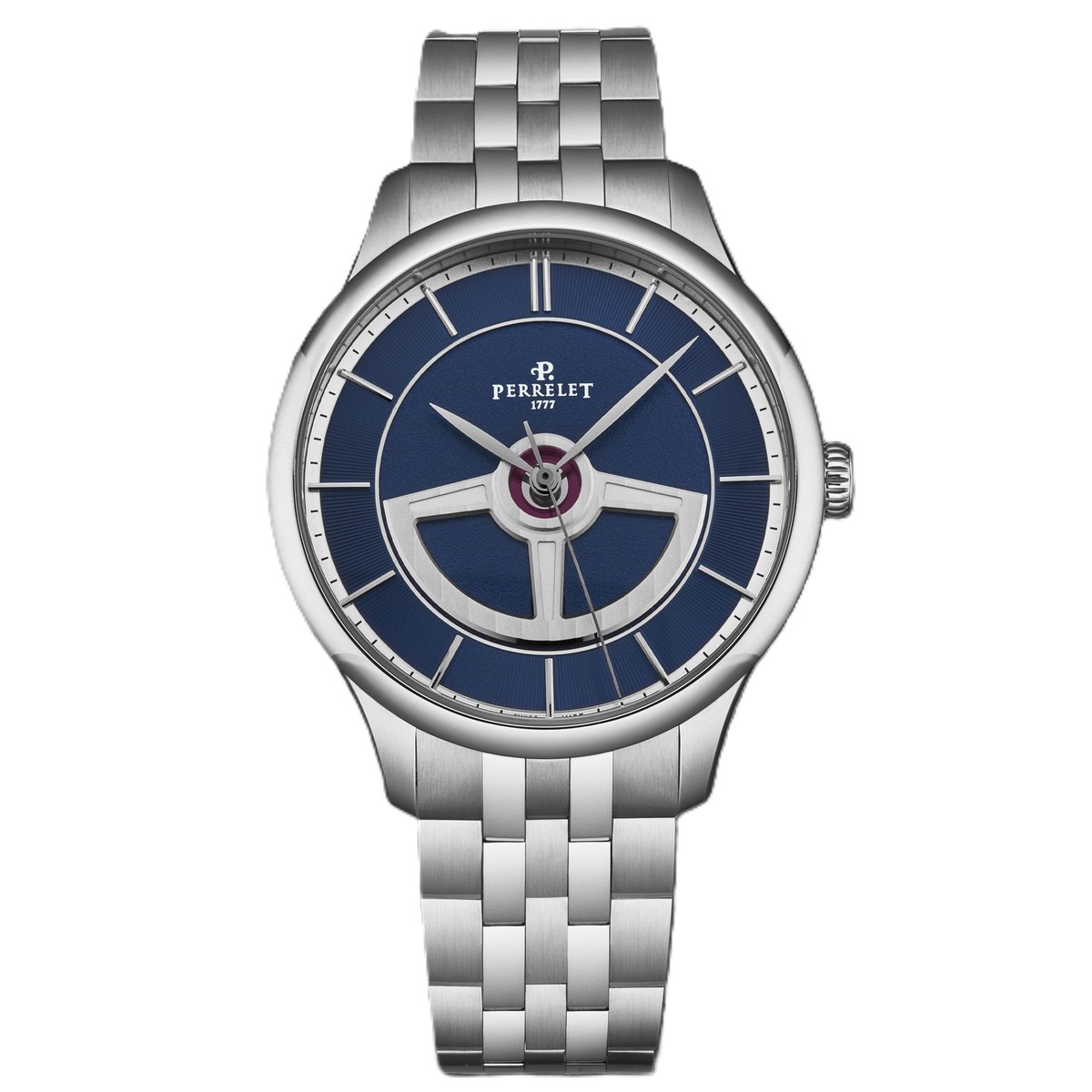 Perrelet First Class Double Rotor Automatic Blue Dial Men's Watch A1090/6