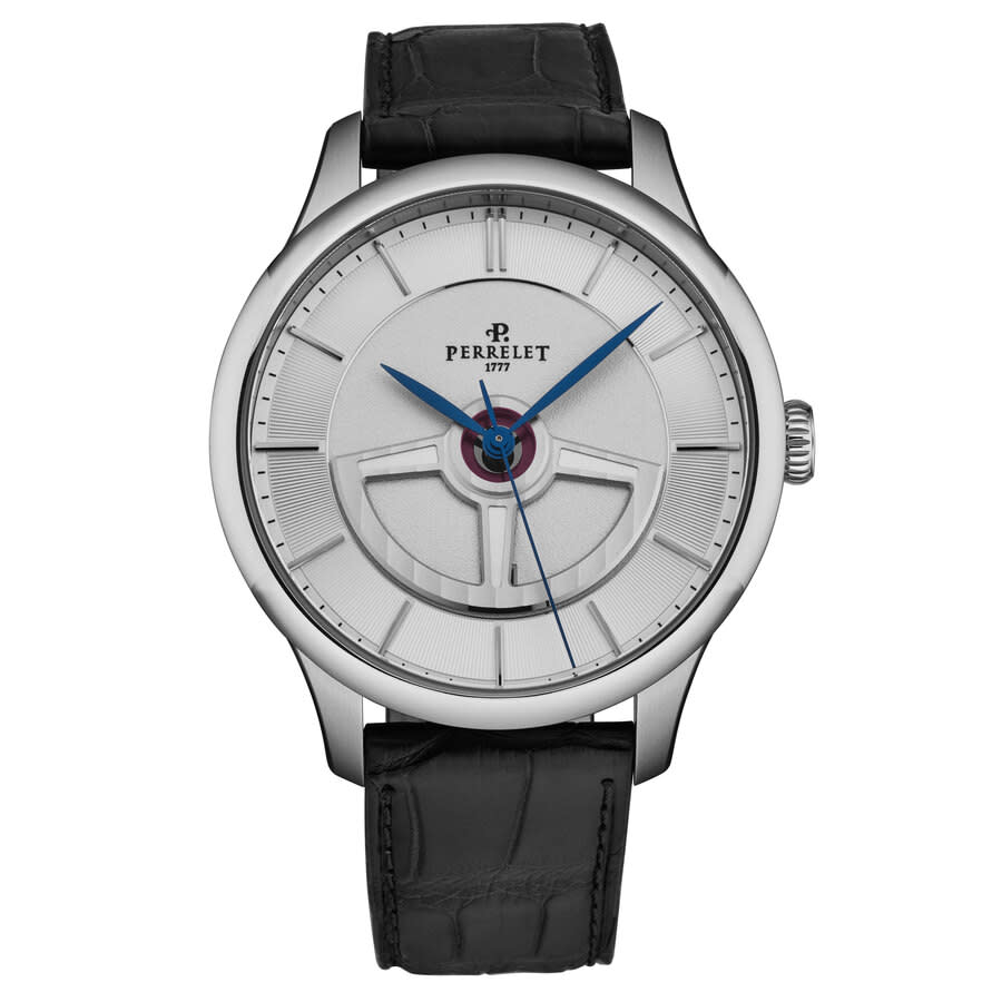 Perrelet First Class Double Rotor Automatic Silver Dial Men's Watch A1090/1A