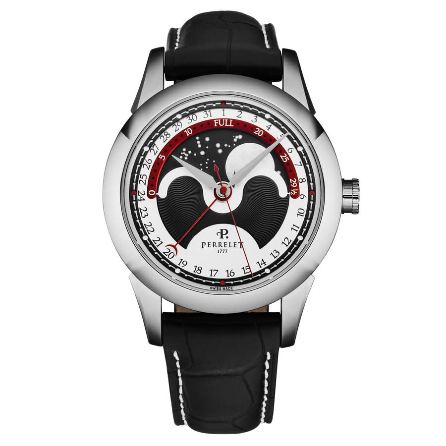 Perrelet Moonphase Automatic Black Dial Men's Watch A1039/4