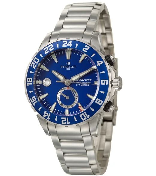 Perrelet Seacraft Automatic Blue Dial Men's Watch A1055/C
