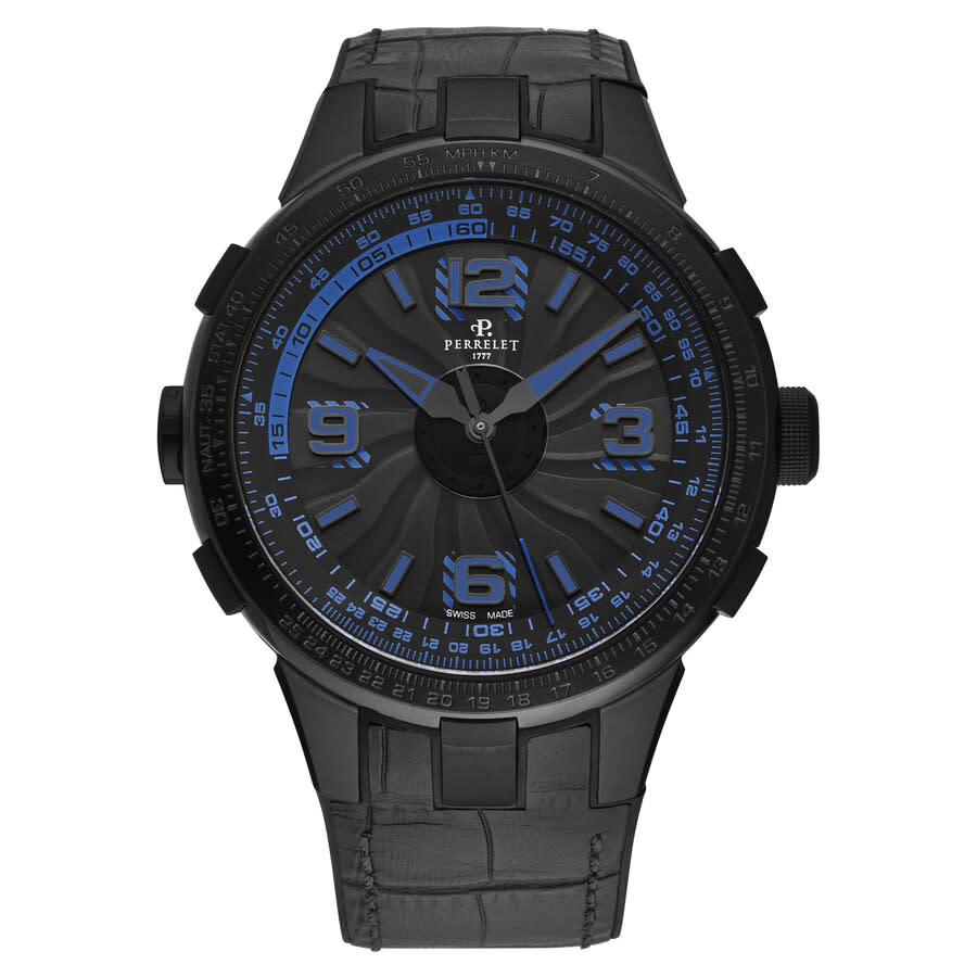 Perrelet Turbine Pilot Black Dial Men's Watch A1095/2