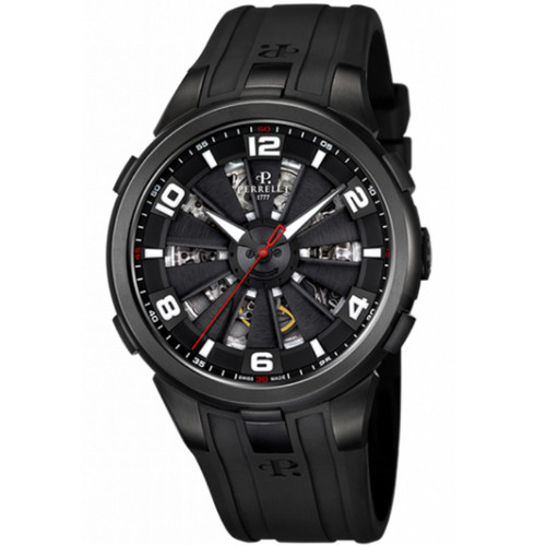 Perrelet Turbine Toxic Automatic Black Dial Men's Watch A4023/1