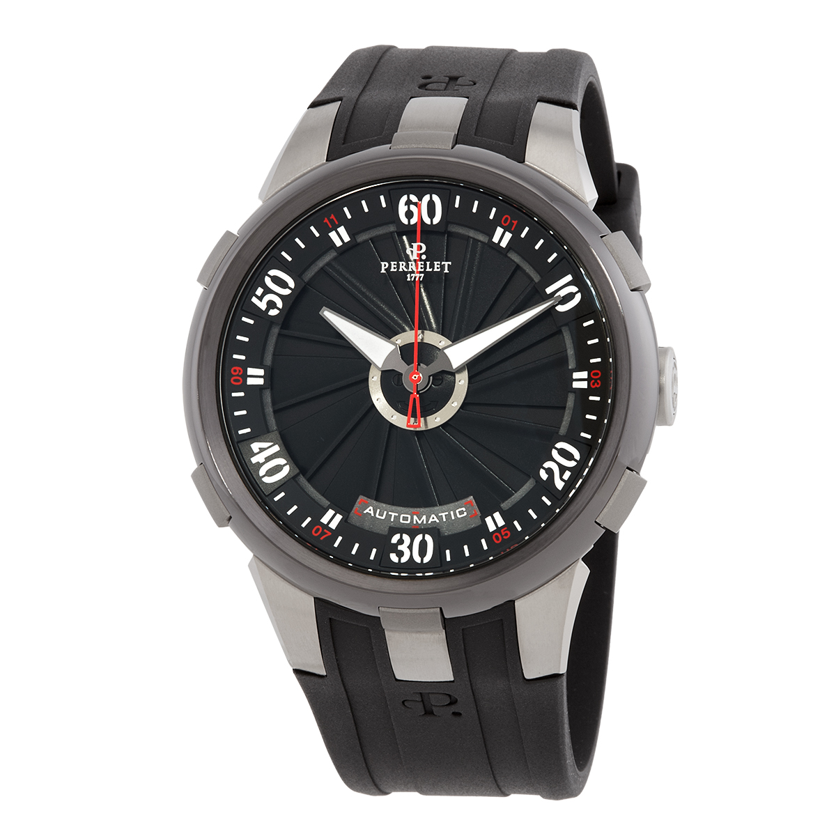 Perrelet Turbine XL Automatic Black Dial Men's Watch A1050/1