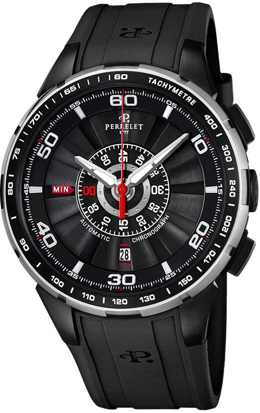 Perrelet Turbine XL Automatic Black Dial Men's Watch A1075/3