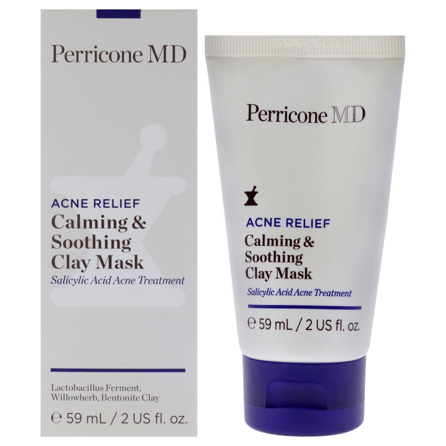Perricone Md Acne Relief Calming And Soothing Clay Mask 2 oz Skin Care 843711402059 In White