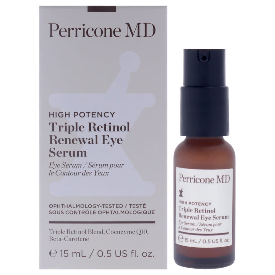 Perricone Md High Potency Triple Retinol Renewal Eye Serum 0.5 oz Skin Care 651473715603 In Brown
