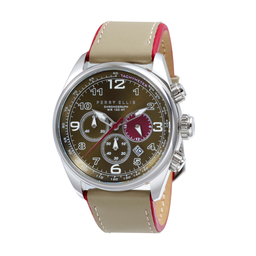 Perry Ellis GT 44mm Chronograph Green Dial Men's Watch 0100401