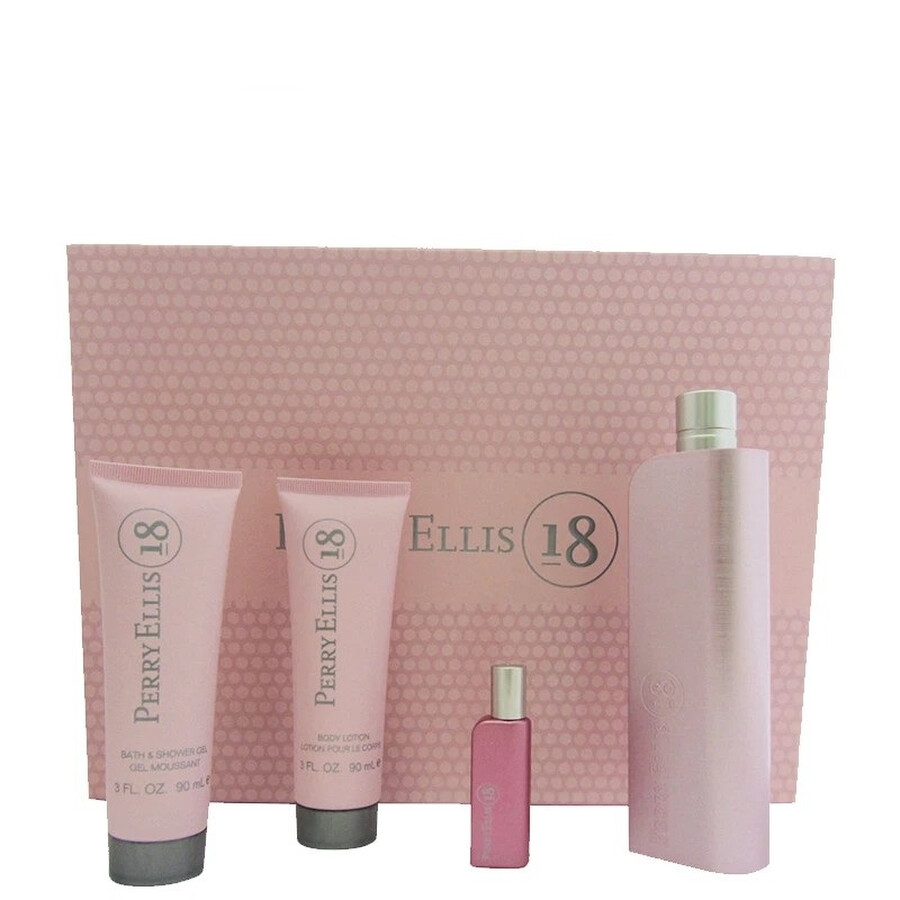 Perry Ellis Ladies 18 Gift Set Fragrances 844061008878 In Transparent
