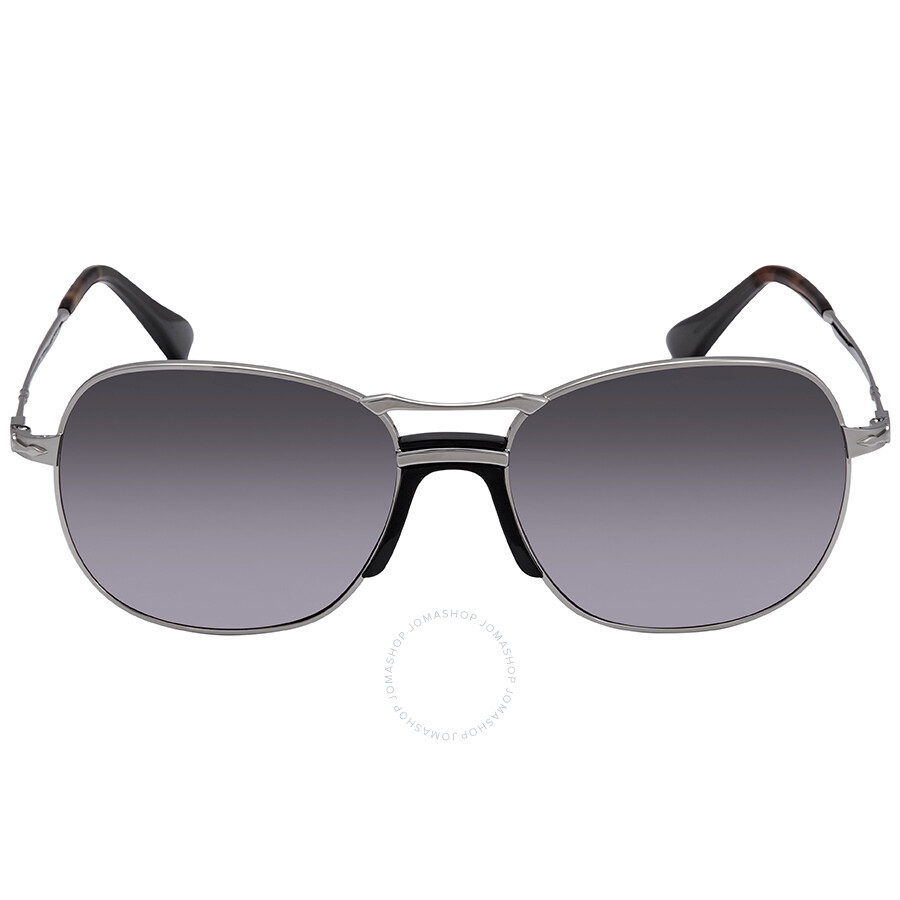 Persol Gray Gradient Aviator Unisex Sunglasses PO2449S 518M3 56 PO2449S 518M3 56