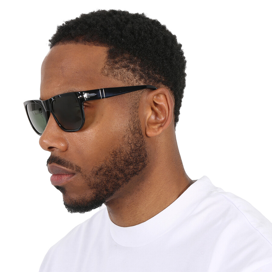 Persol Green Square Unisex Sunglasses Po3306s 95/31 55