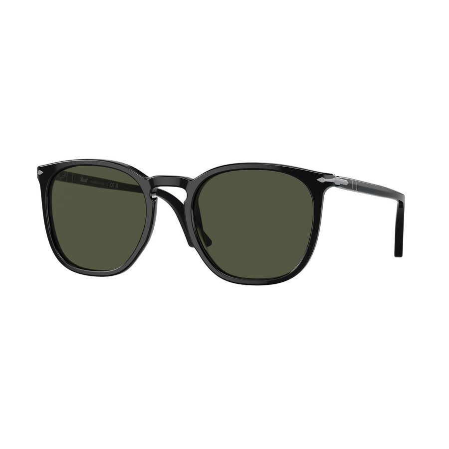 Persol Green Square Unisex Sunglasses Po3316s 95/31 52