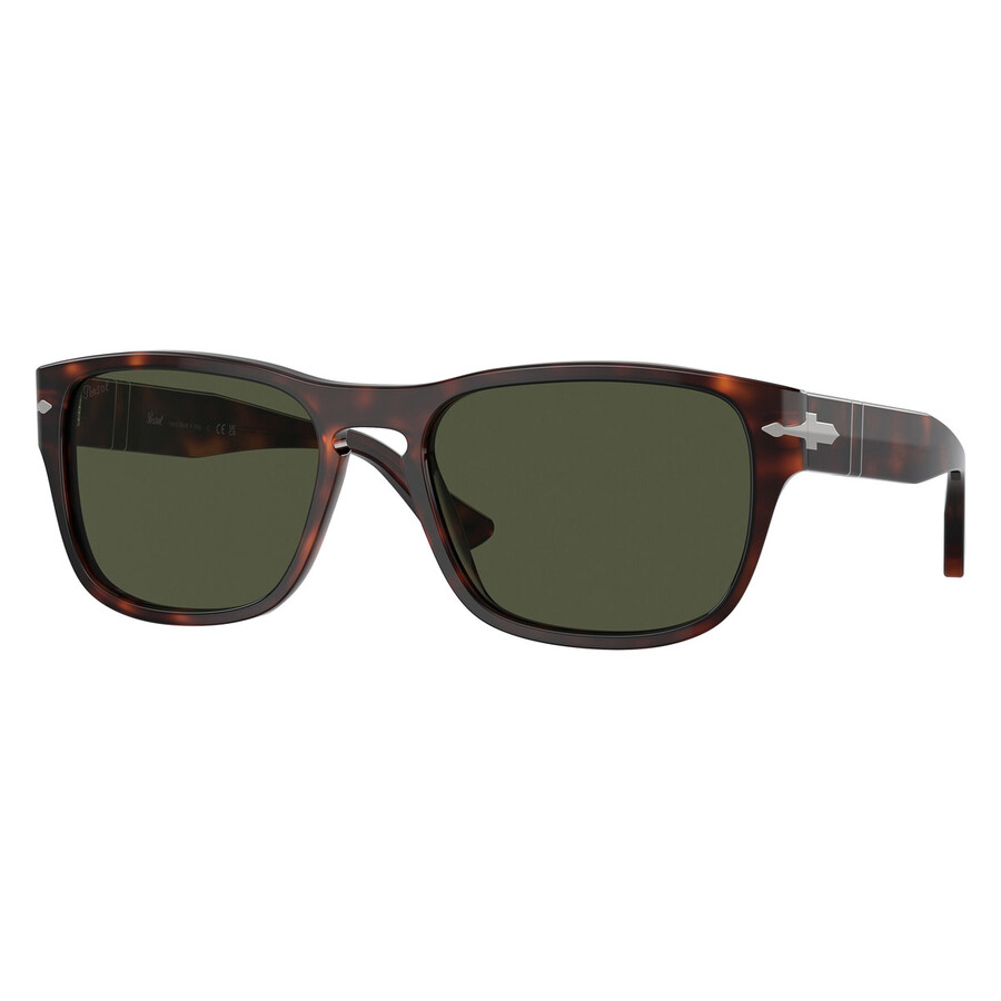 Persol Green Square Unisex Sunglasses Po3341s 24/31 55