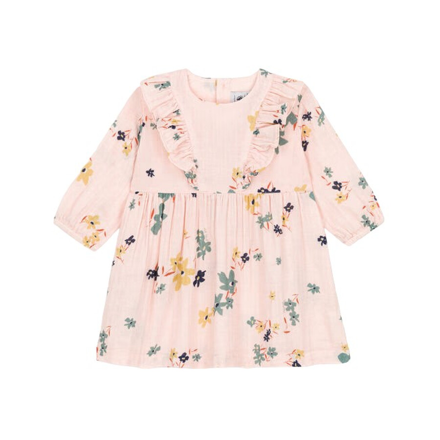 Kids Long Sleeve Floral Dress