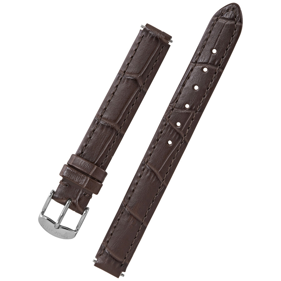 Philip Stein Unisex 12 mm Alligator Print Calf Leather Watch Band 4