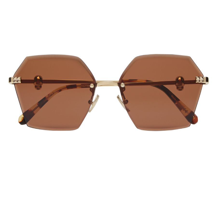 Philipp Plein Beverly Brown Hexagonal Ladies Sunglasses 000  display picture 1